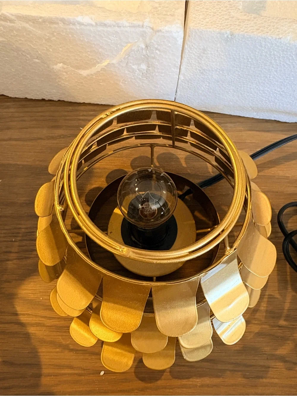 Scentsy Gold Christmas Tree Wax Warmer - “Treetops Glisten”